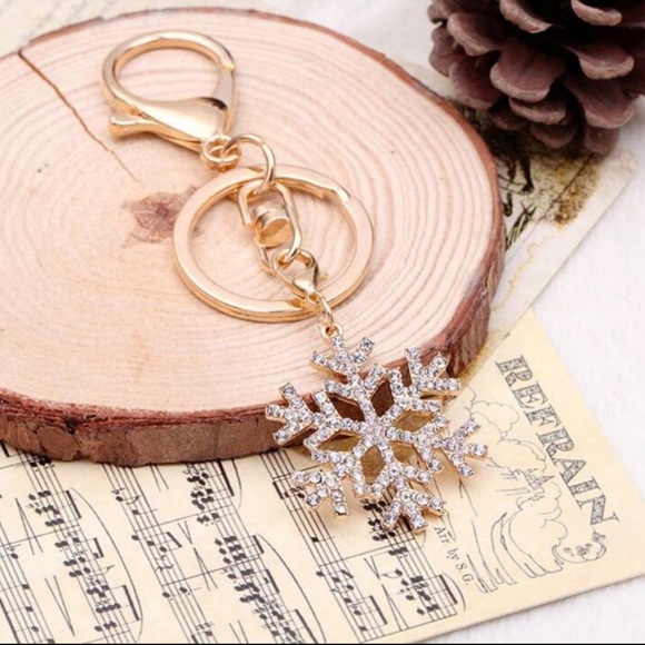 Accessories - Christmas rhinestone, snowflake bag, charm